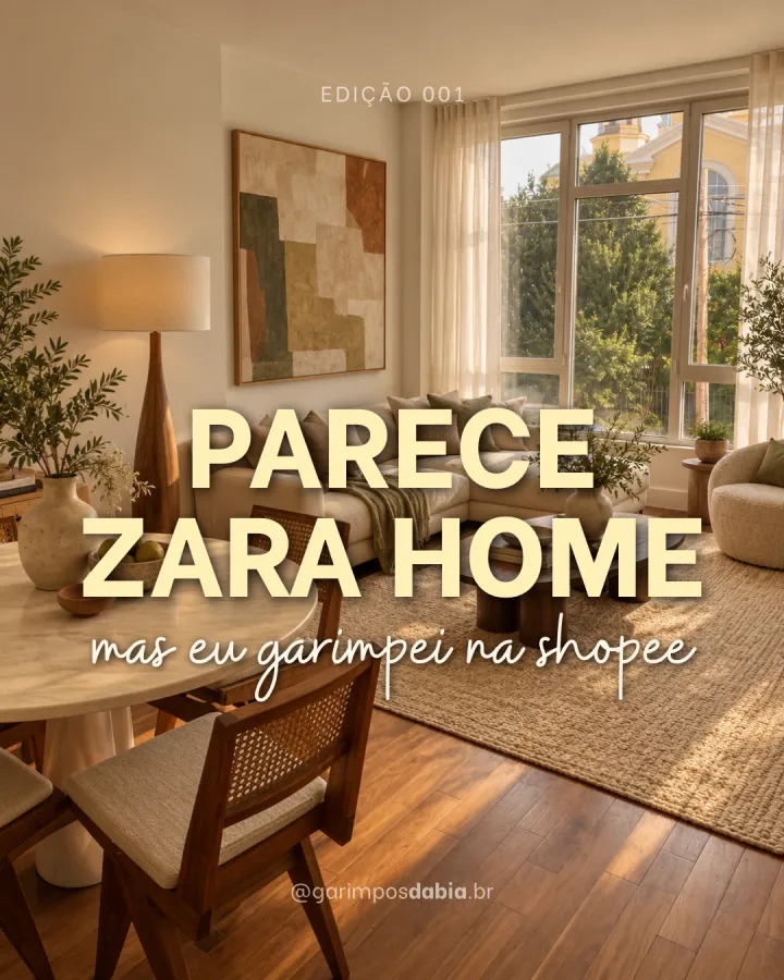 PARECE ZARA HOME, MAS GARIMPEI NA SHOPEE!